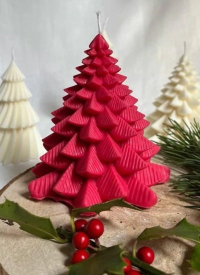 3D Christmas Tree Candle